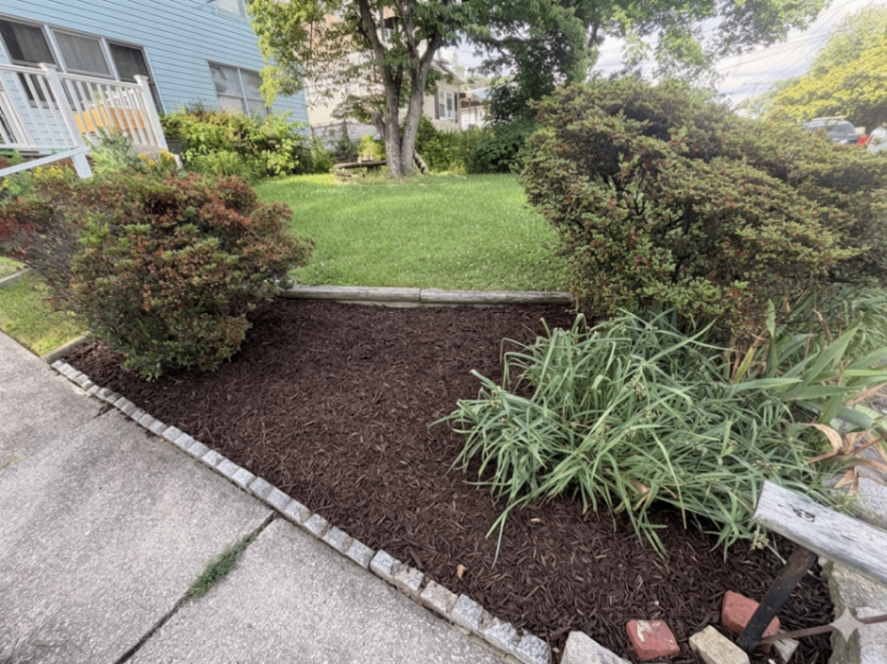 Front Bed Cleanup & Mulch after