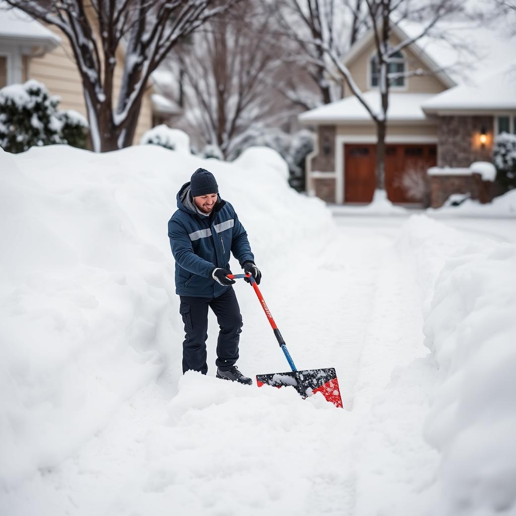 Winter snow shoveling service in Harford County, MD